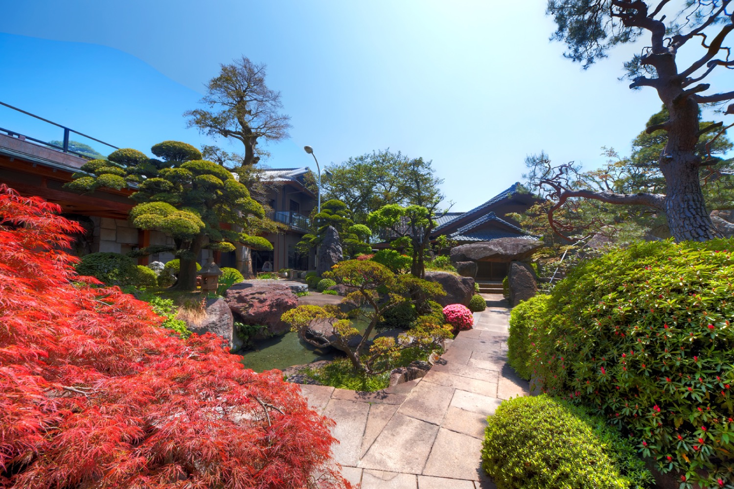 造園技術の粋を凝らした美しき日本庭園